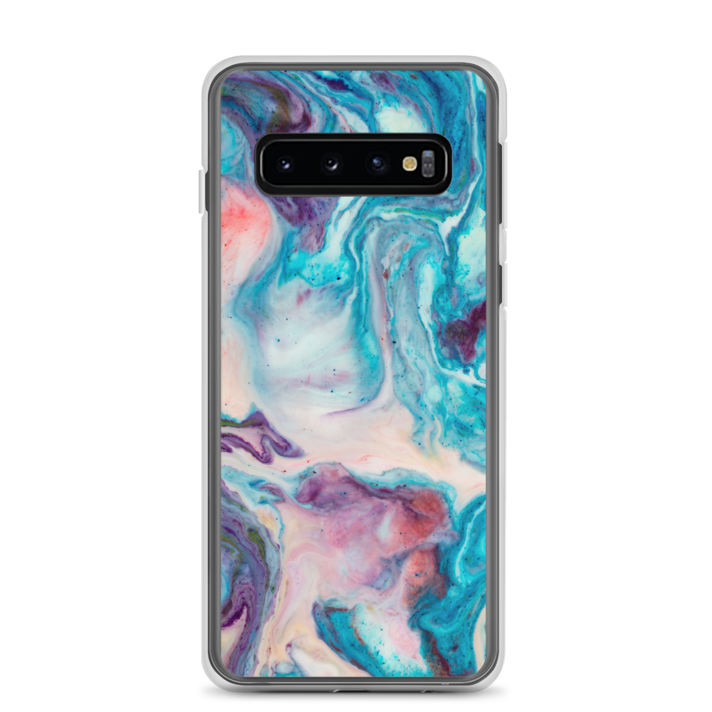Samsung Galaxy S10 Blue Multicolor Marble Samsung Case by Design Express