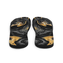 Black Marble Flip-Flops by Design Express