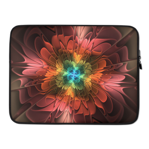 15 in Abstract Flower 03 Laptop Sleeve by Design Express