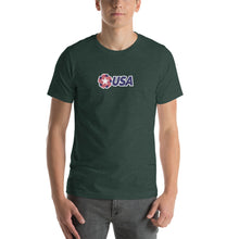 Heather Forest / S USA "Rosette" Short-Sleeve Unisex T-Shirt by Design Express