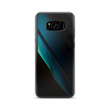 Samsung Galaxy S8+ Blue Black Feather Samsung Case by Design Express