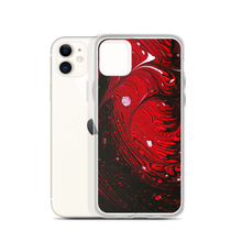 Black Red Abstract iPhone Case by Design Express