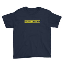 Navy / XS I Reached lLevel 13 Loading Youth Short Sleeve T-Shirt by Design Express