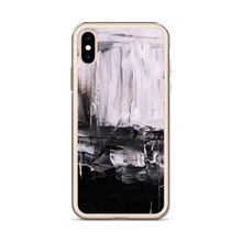 Black & White Abstract Painting iPhone Case by Design Express