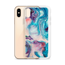 Blue Multicolor Marble iPhone Case by Design Express