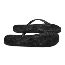 Black Snake Skin Flip-Flops by Design Express