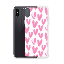 Pink Heart Pattern iPhone Case by Design Express