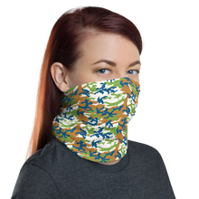 Brown Green Tan Camo Neck Gaiter Masks by Design Express