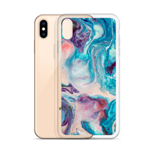 Blue Multicolor Marble iPhone Case by Design Express