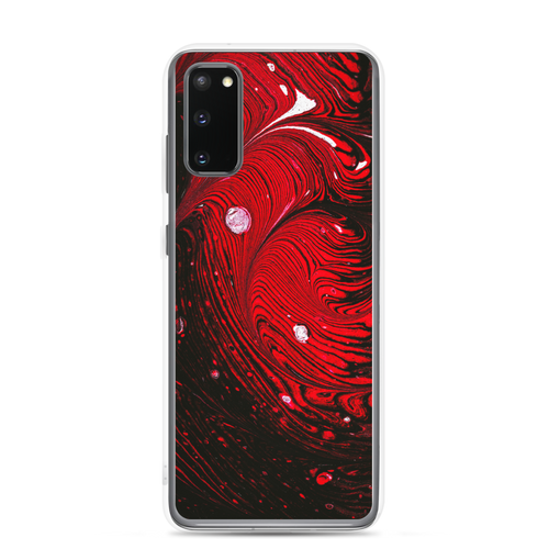 Samsung Galaxy S20 Black Red Abstract Samsung Case by Design Express