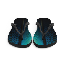 Blue Black Feathers Flip-Flops by Design Express