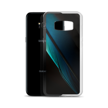 Blue Black Feather Samsung Case by Design Express