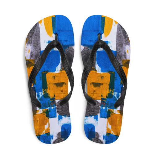 Bluerange Abstract Marble Flip-Flops by Design Express