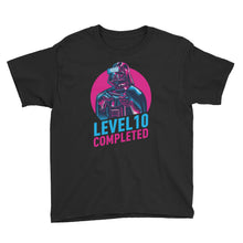 Black / XS Darth Vader Level 10 Completed Youth Short Sleeve T-Shirt by Design Express
