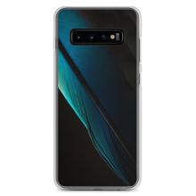 Samsung Galaxy S10+ Blue Black Feather Samsung Case by Design Express