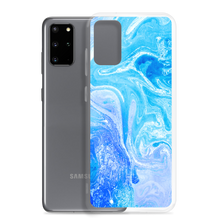 Blue Watercolor Marble Samsung Case by Design Express