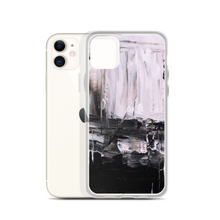 Black & White Abstract Painting iPhone Case by Design Express