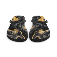 Black Marble Flip-Flops by Design Express
