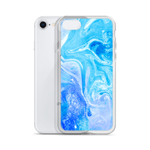Blue Watercolor Marble iPhone Case by Design Express
