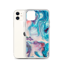 Blue Multicolor Marble iPhone Case by Design Express