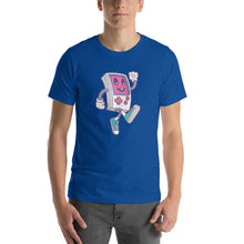 True Royal / S Game Boy Happy Walking Short-Sleeve Unisex T-Shirt by Design Express