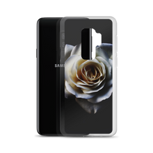 White Rose on Black Samsung Case by Design Express