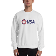 White / S USA "Rosette" Sweatshirt by Design Express