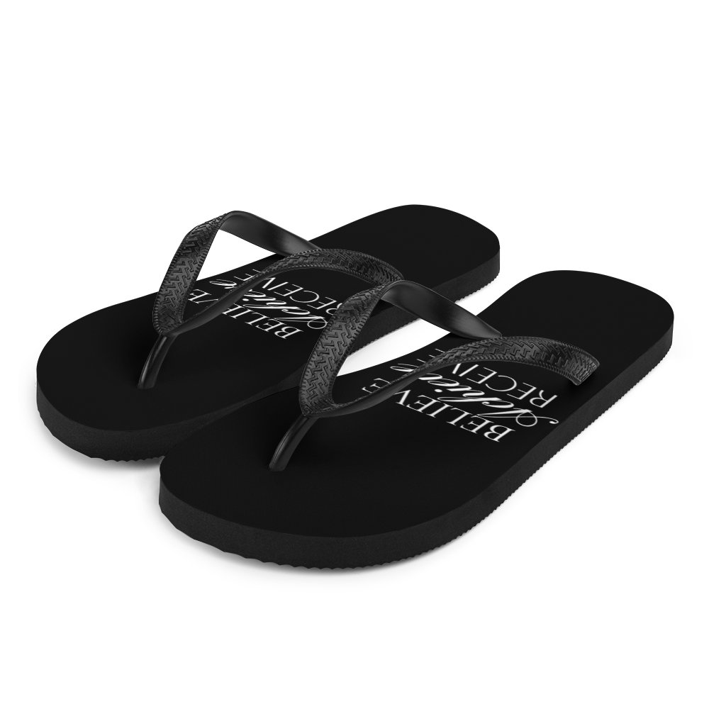 S Believe Achieve Receieve Flip-Flops by Design Express