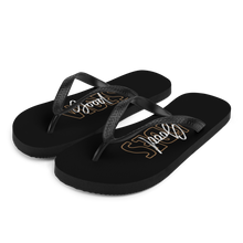 S Good Vibes Typo Flip Flops by Design Express