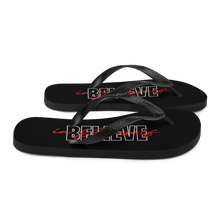 Believe in yourself Typography Flip Flops by Design Express