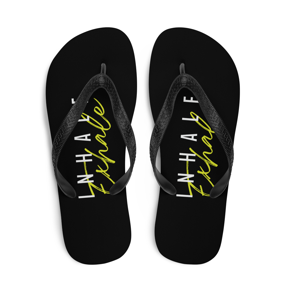 Inhale Exhale Flip Flops