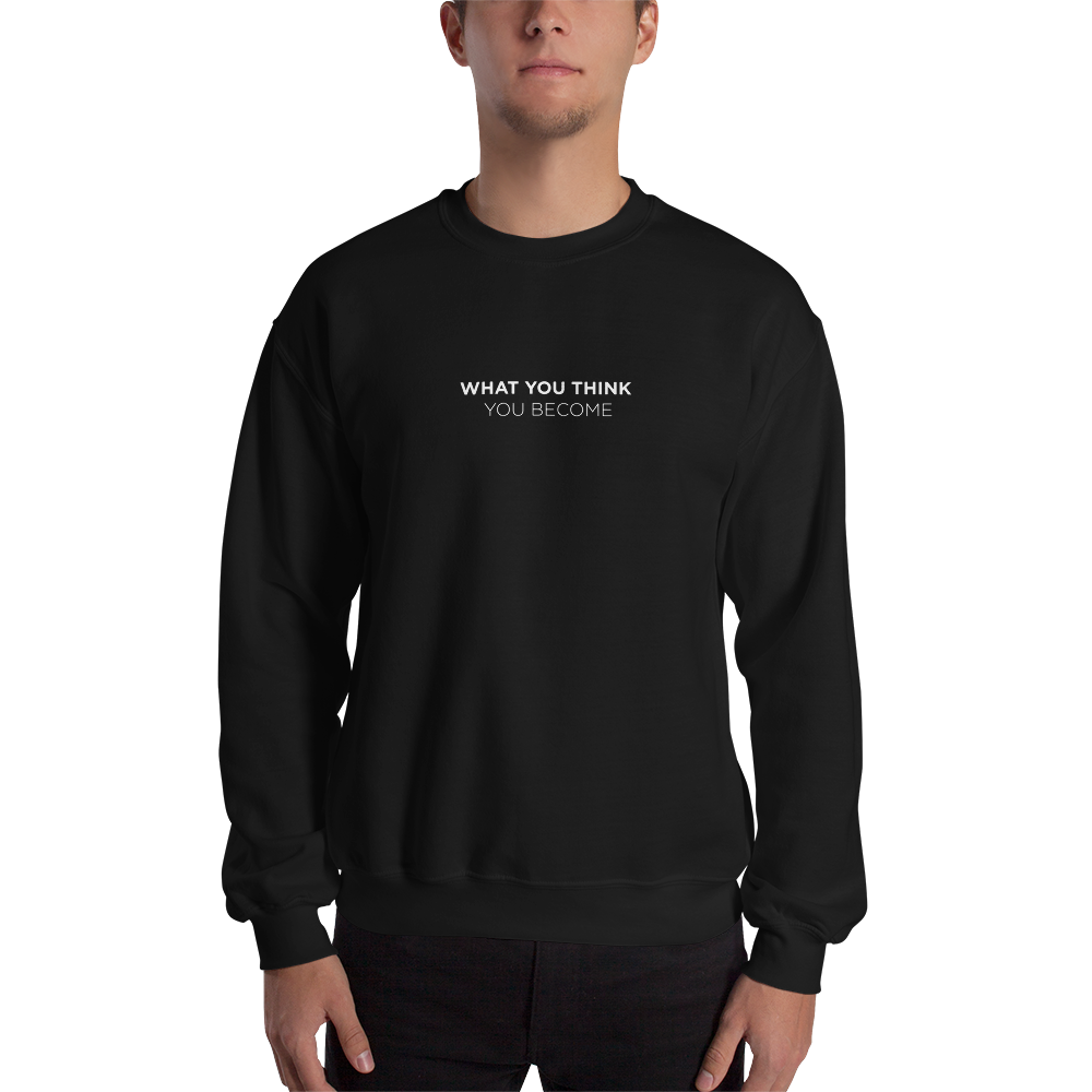 Black / S You Become Unisex Sweatshirt by Design Express