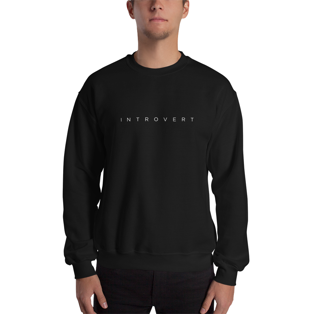Black / S Introvert Unisex Sweatshirt by Design Express