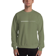 Military Green / S Independence Is Happiness Unisex Sweatshirt by Design Express