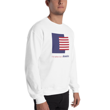 I'd rather be in America "Block Stripe" Unisex Sweatshirt by Design Express