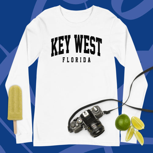 Key West Florida Varsity Unisex Long Sleeve Tee