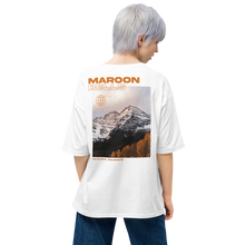 Maroon Bells, Colorado Back Unisex Oversized T-Shirt by Design Express
