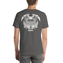 United States Of America Eagle Illustration Reverse Backside Short-Sleeve Unisex T-Shirt by Design Express