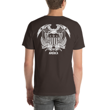 United States Of America Eagle Illustration Reverse Backside Short-Sleeve Unisex T-Shirt by Design Express