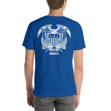 United States Of America Eagle Illustration Reverse Backside Short-Sleeve Unisex T-Shirt by Design Express